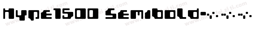 Hype1500 SemiBold字体转换
